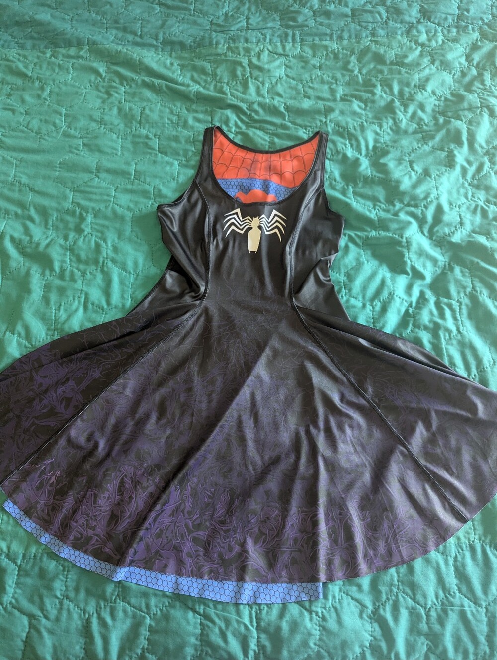 Blackmilk Spider-Man Vs Venom Inside Out Dress